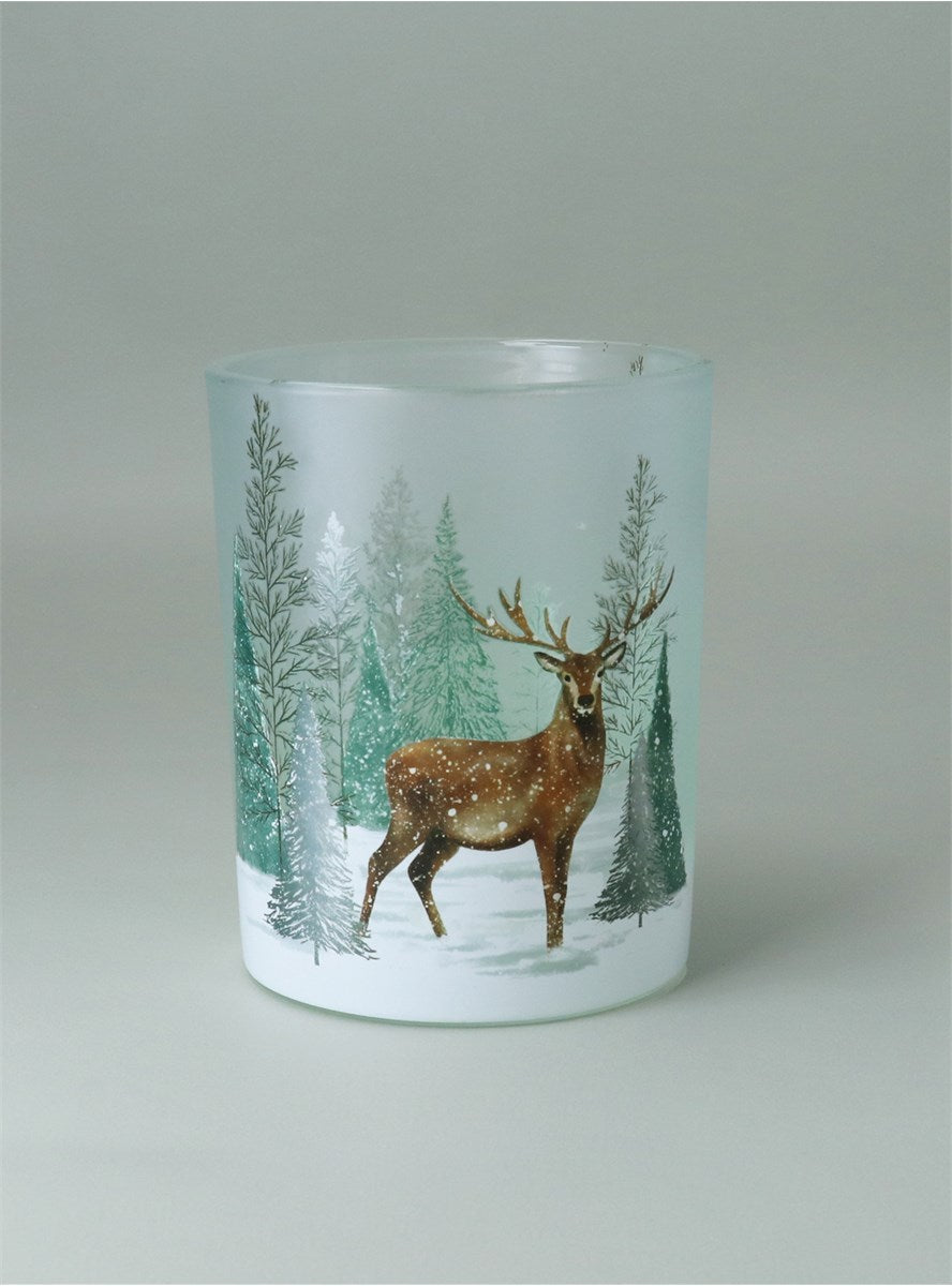 Nite Lite - Woodland Stag Snow Scene Small