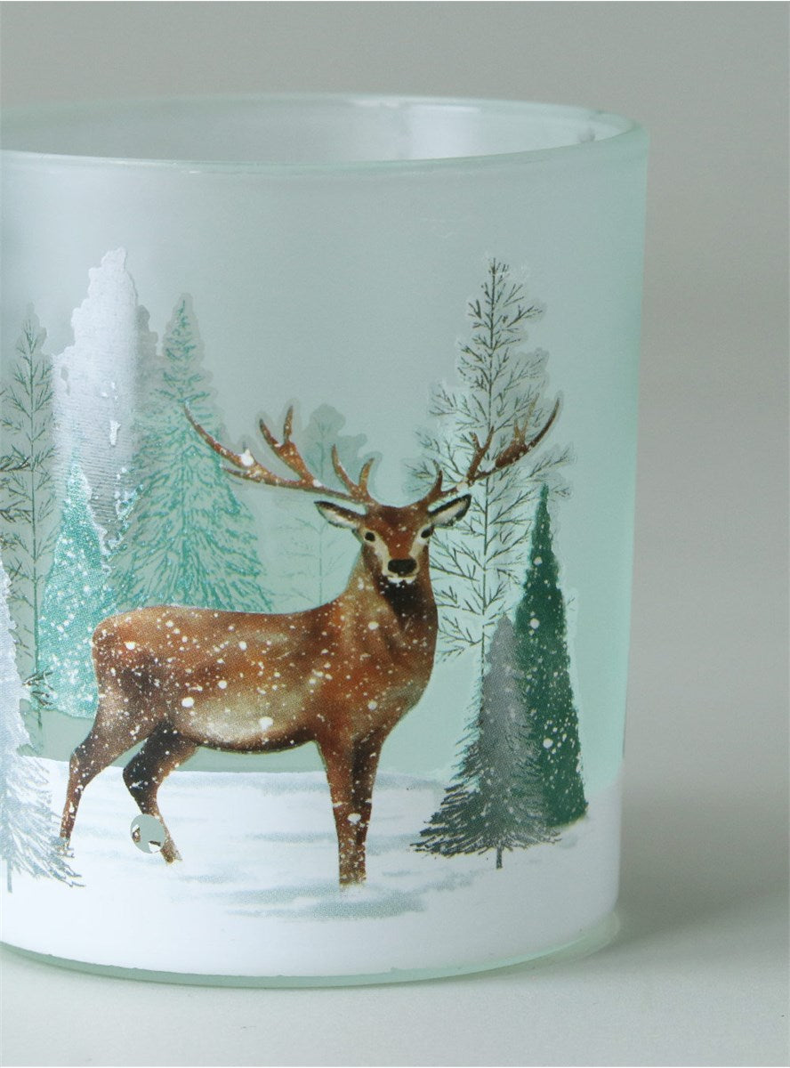 Nite Lite - Woodland Stag Snow Scene Big