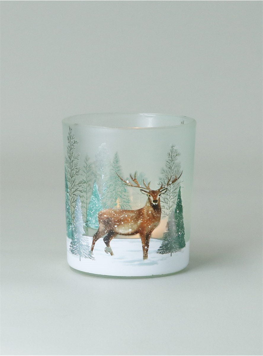Nite Lite - Woodland Stag Snow Scene Big