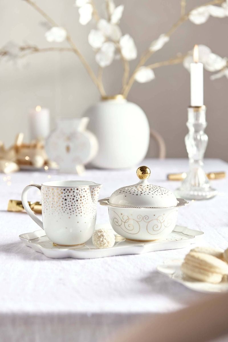 Royal Winter White Sugar Bowl