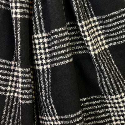 Emily Monochrome check stripes scarf