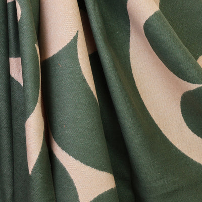 Louise Olive mix reversible oversize flower silhouette scarf