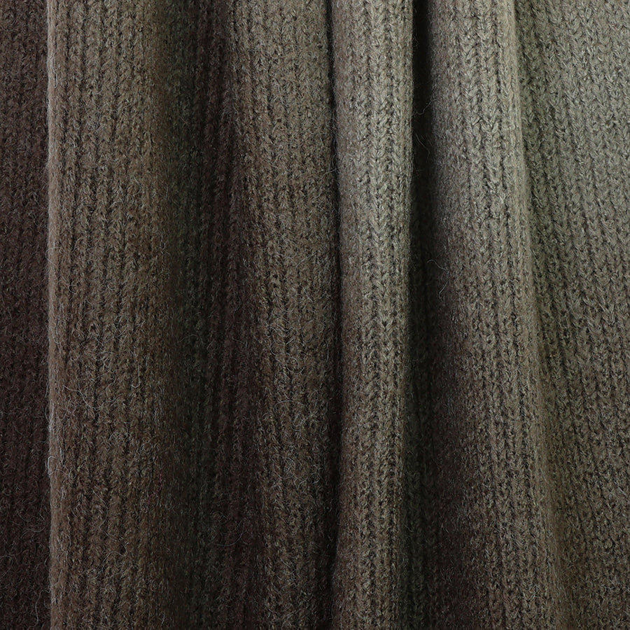 Oliver Khaki green ombre Knit Scarf