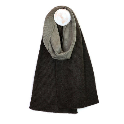 Oliver Khaki green ombre Knit Scarf
