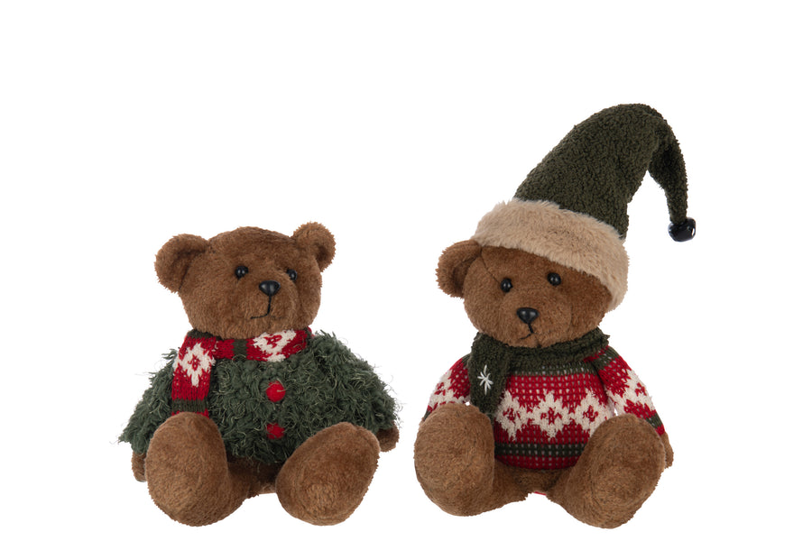 Bear Winter Clothes Polyester Multicolored