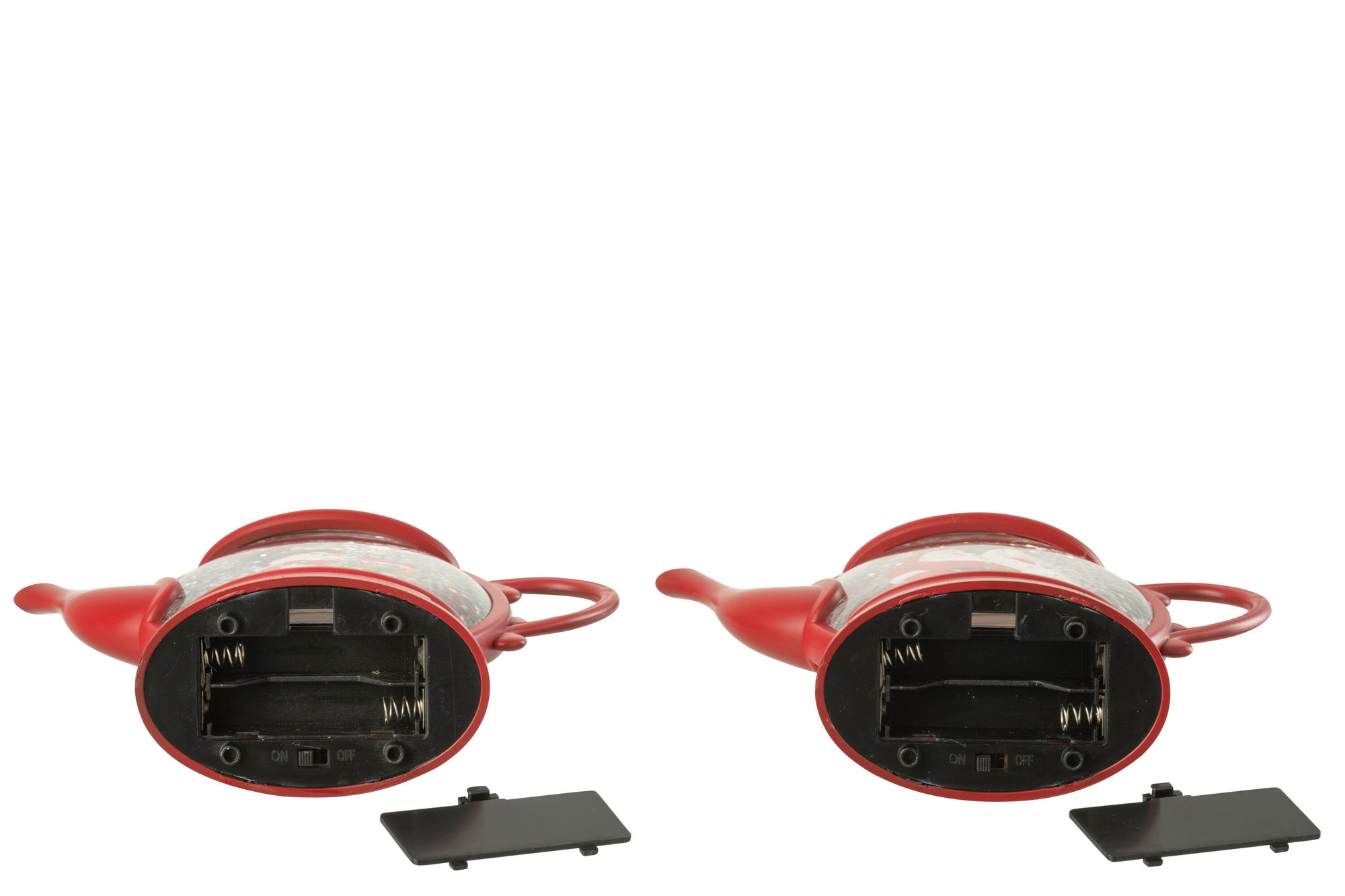 Hanger Water Globe Teapot Plastic Christmas Red Assortment Of 2