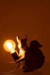 Table Lamp Squirrel Polyresin Caramel