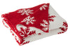Blanket Snowflakes Polyester Red/White