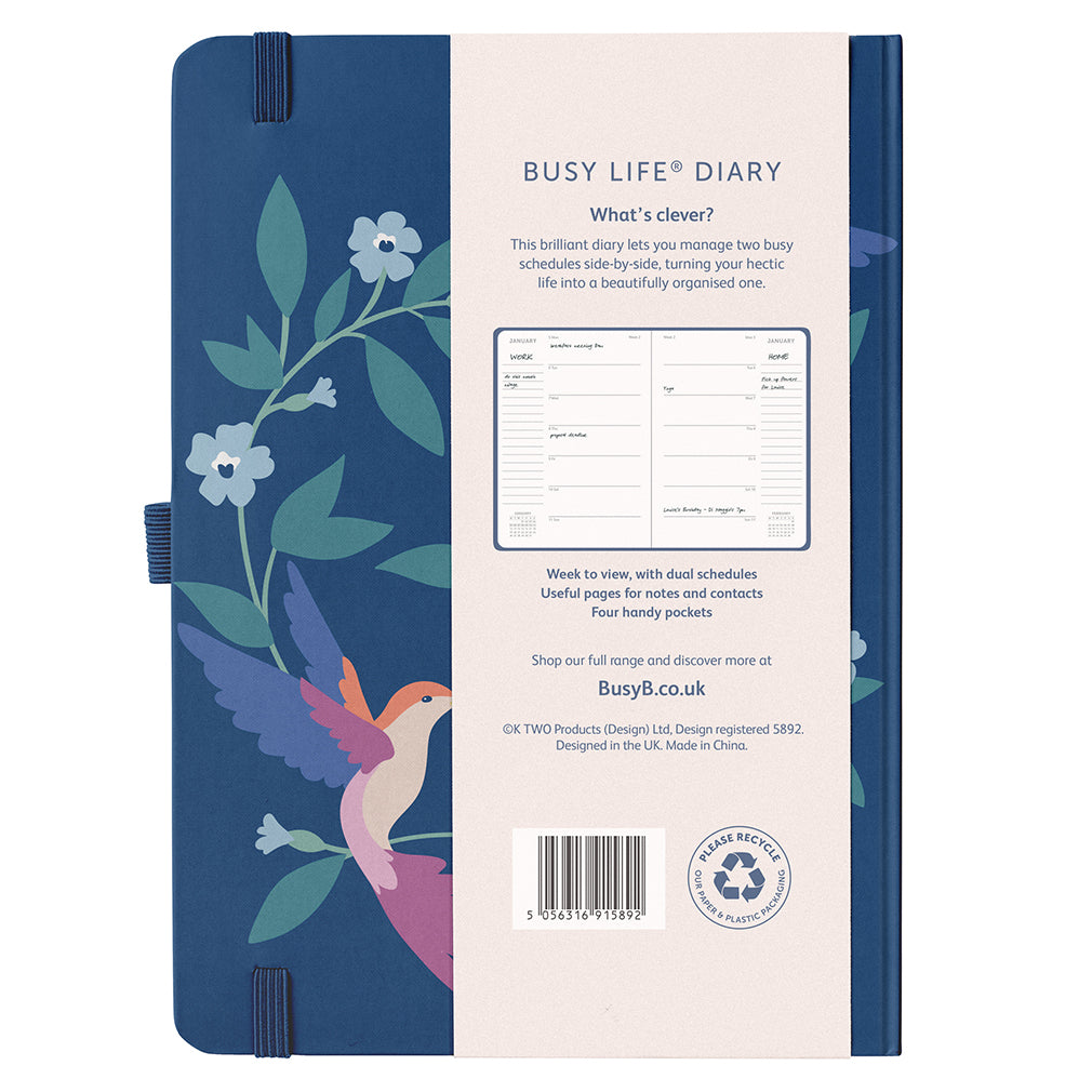 Busy Life Diary 2026 Birds