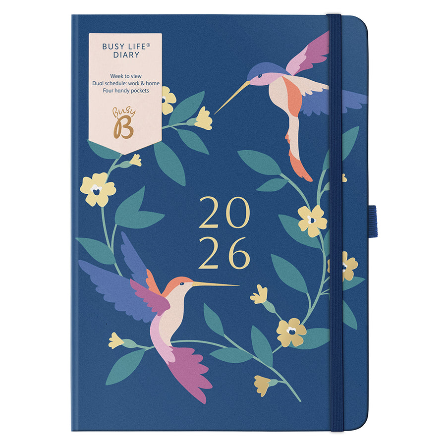 Busy Life Diary 2026 Birds