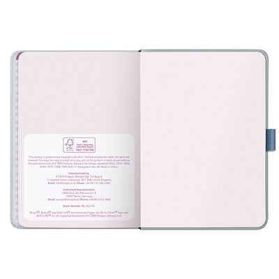 A6 To Do Diary 2026 Blue Graphic