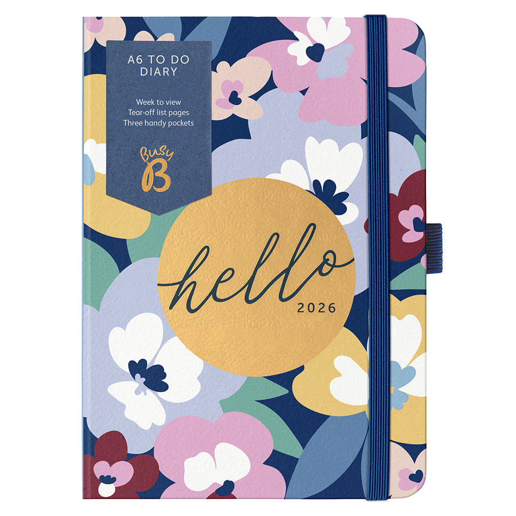 A6 To Do Diary 2026 Floral