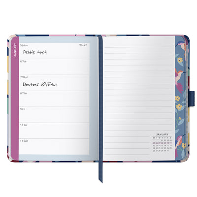 A6 To Do Diary 2026 Floral
