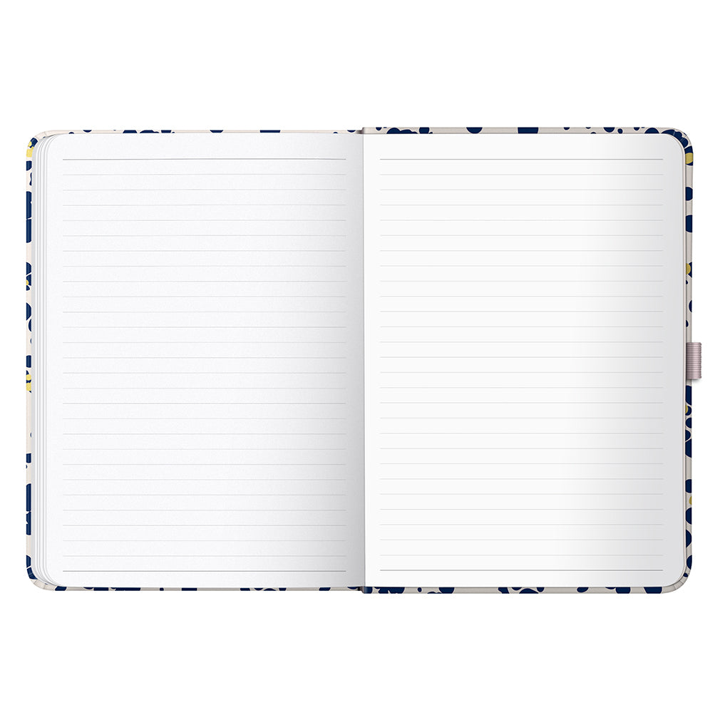A5 Day a Page Diary 2026 Navy Spatter