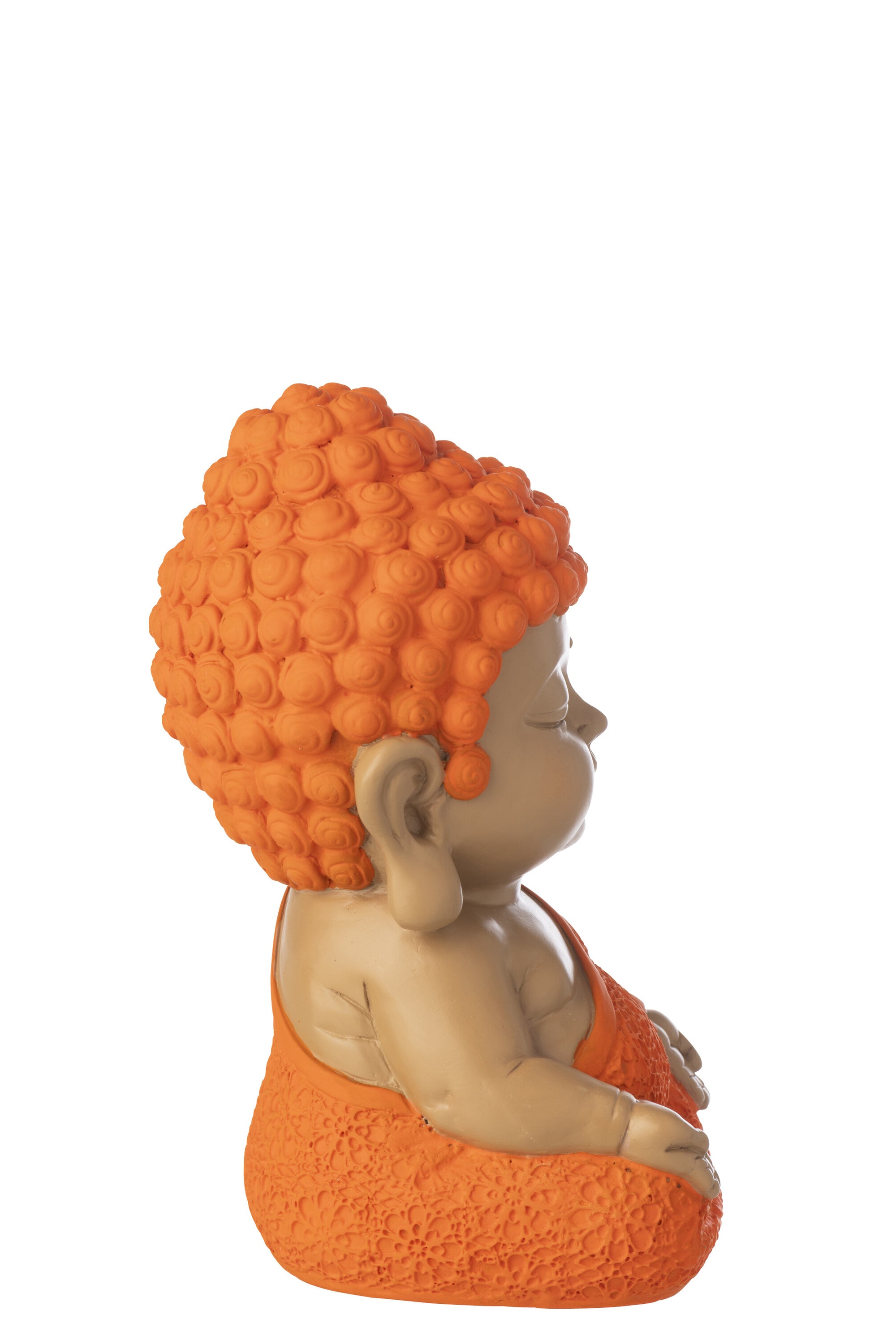 Monk Zen Polyresin Orange