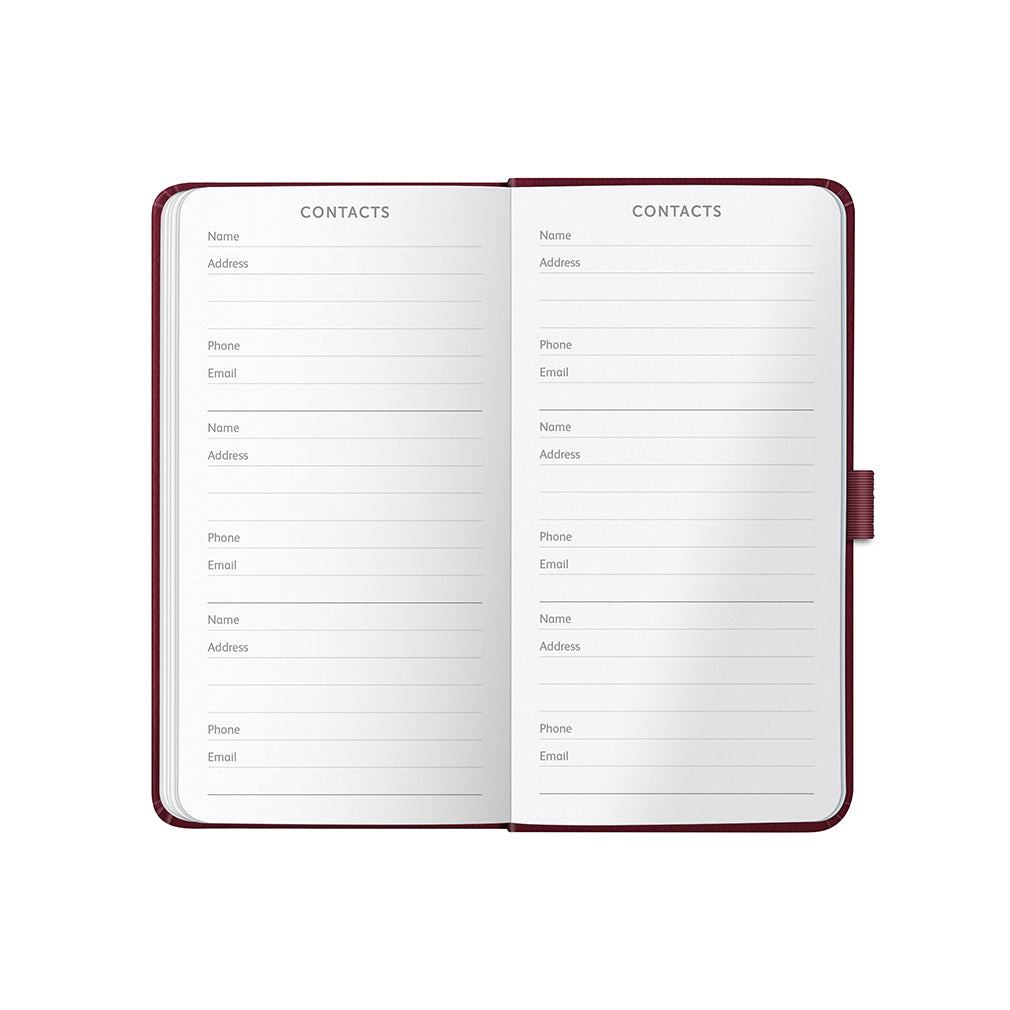 Slim Diary 2026 Burgundy