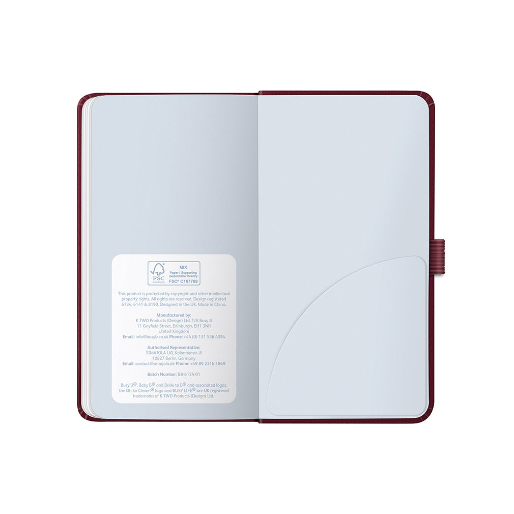 Slim Diary 2026 Burgundy