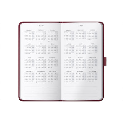 Slim Diary 2026 Burgundy