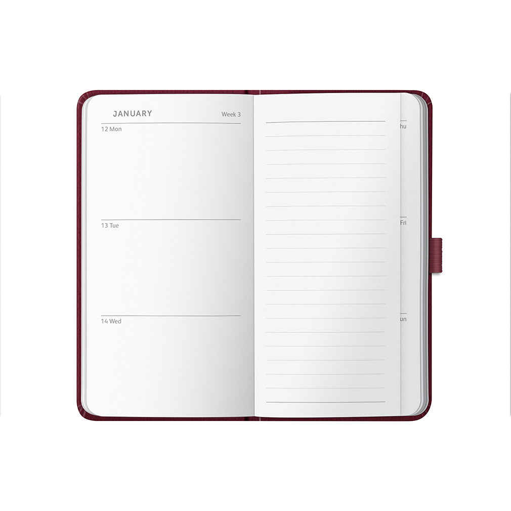 Slim Diary 2026 Burgundy