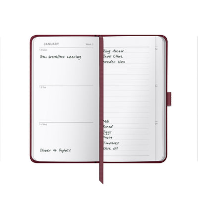 Slim Diary 2026 Burgundy