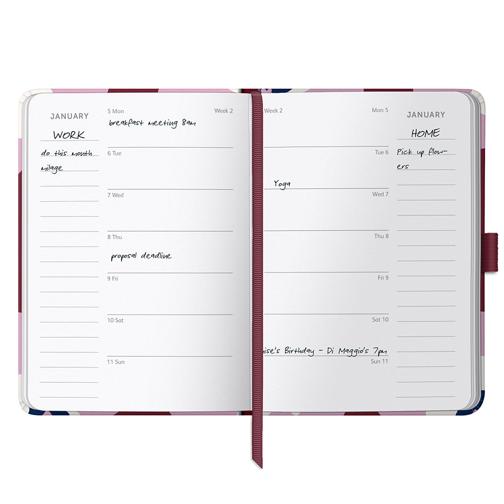 A6 Busy Life Diary 2026 Floral