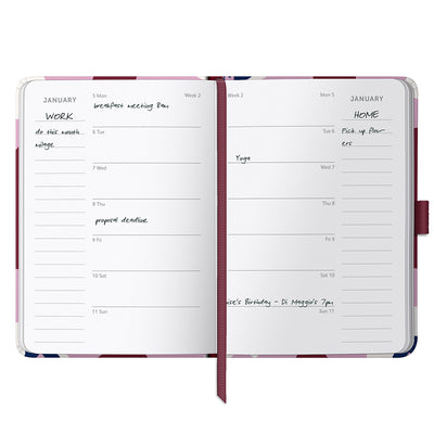 A6 Busy Life Diary 2026 Floral