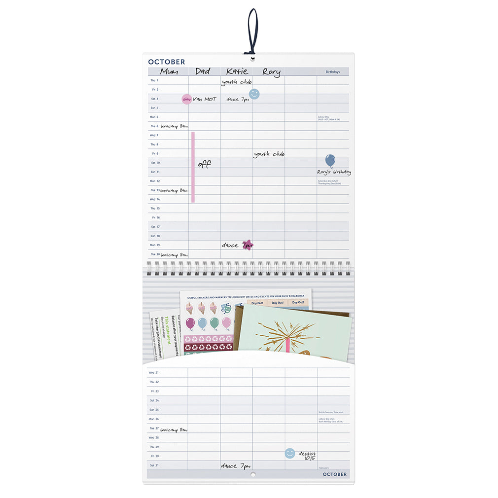 Family Calendar 2026 Birds