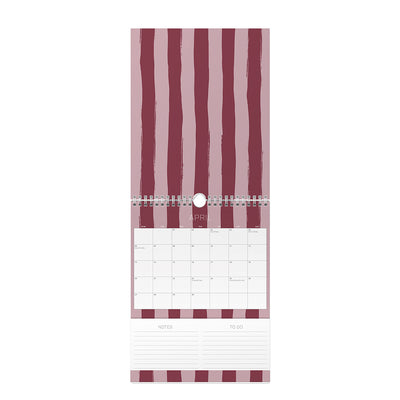 Busy Life Calendar 2026 Blue Graphic