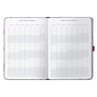 A5 Day a Page Diary 2026 Pink Ribbon