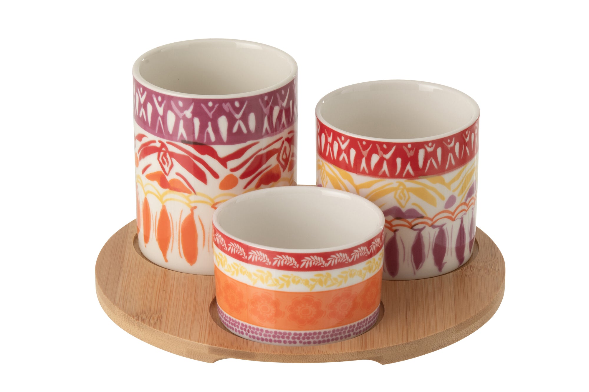 Appetizer Set Ceramic Purple/Red