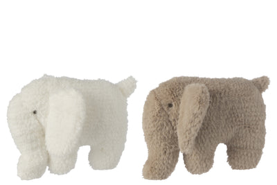 Elephant Polyester White/Beige
