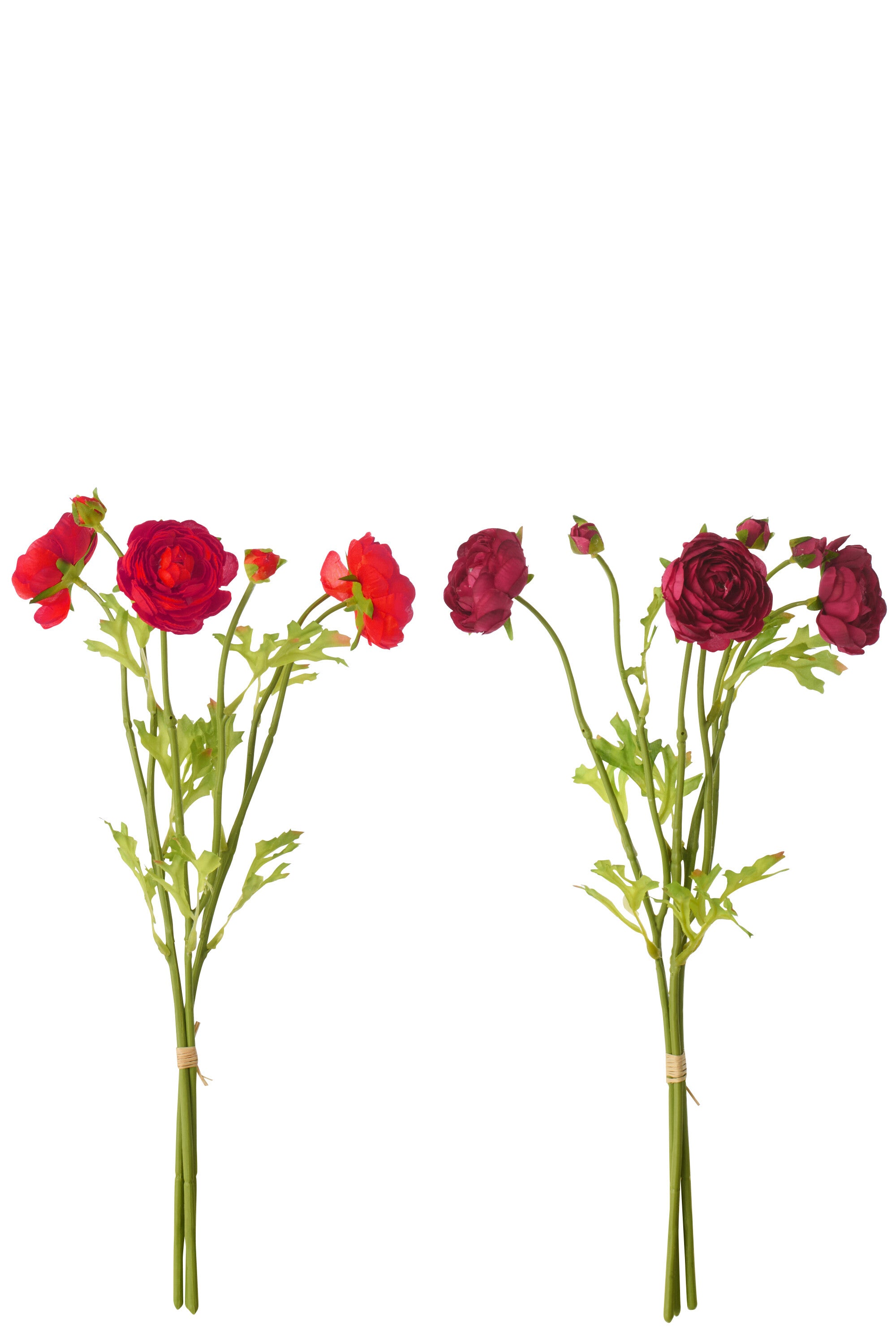 Bundle Of 3 Ranunculus Textile Purple/Fuchsia