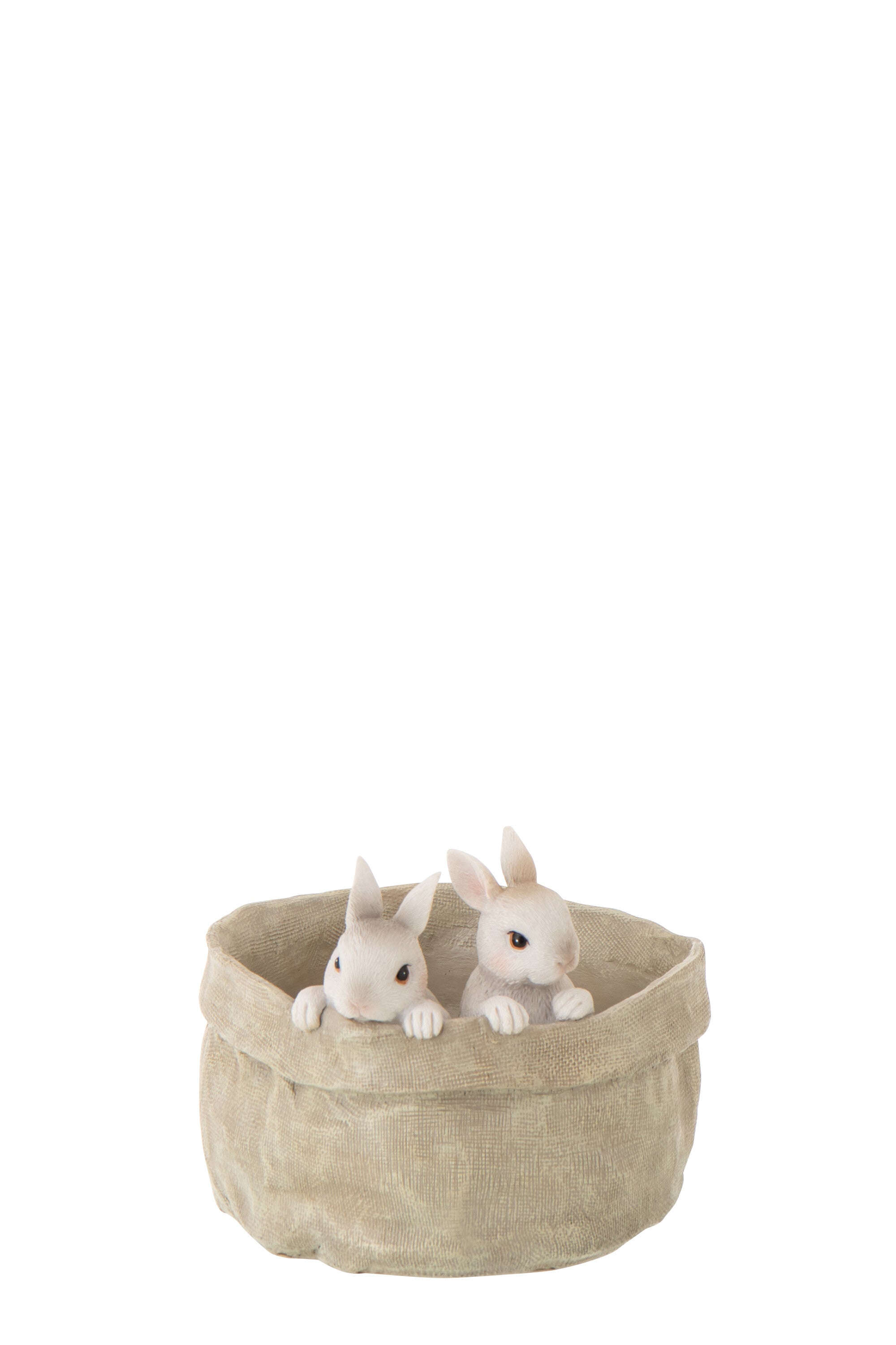 Rabbit In Pot Limepowder Beige/White