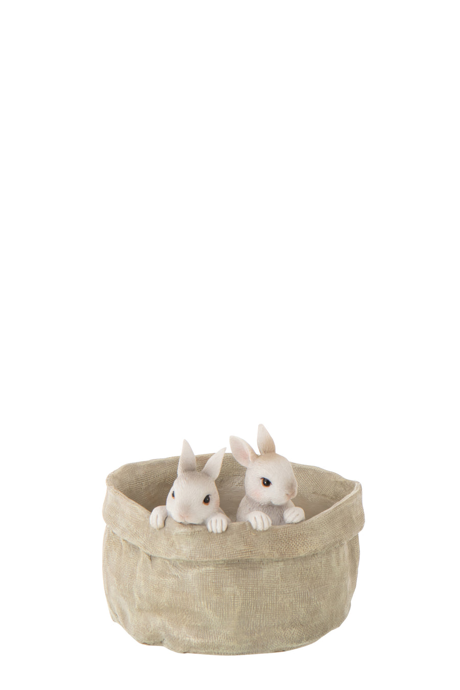 Rabbit In Pot Limepowder Beige/White