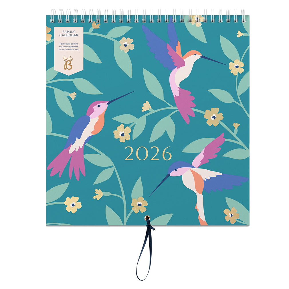 Family Calendar 2026 Birds