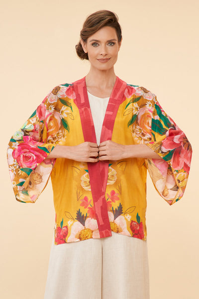 Impressionist Floral Kimono Jacket by Powder