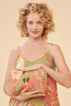Large Quilted Washbag - Delicate Tropical, Candy by Powder