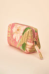 Small Quilted Vanity Bag - Delicate Tropical, Candy by Powder