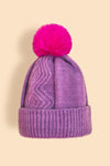 Ingrid Bobble Hat - Grape