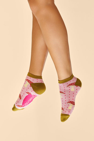 Tiny Toadstools Trainer Socks