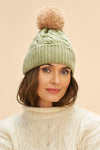 Svana Bobble Hat - Sage