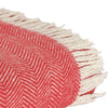 Herringbone Throw Blanket - Red