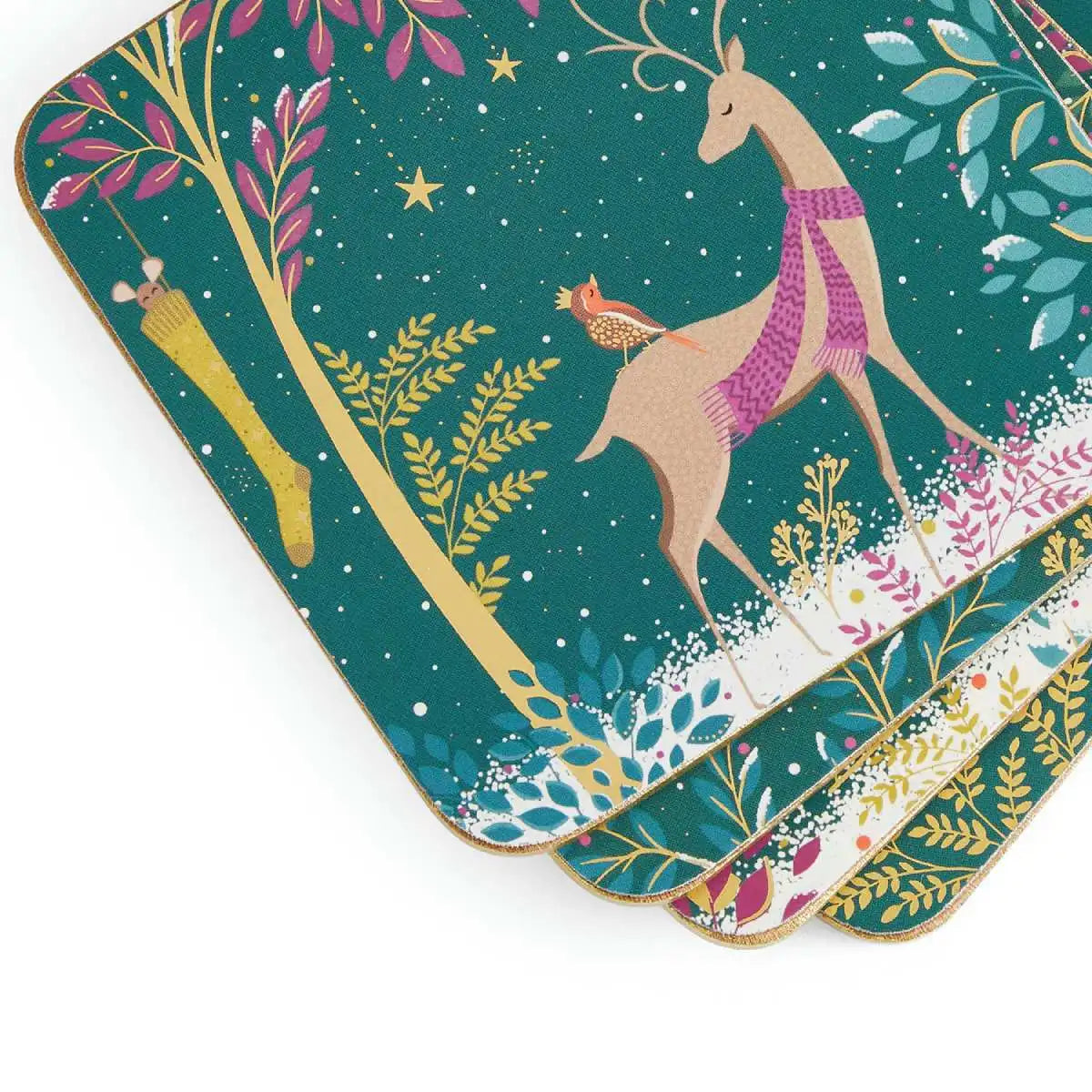Woodland Tales Set of 4 Coasters