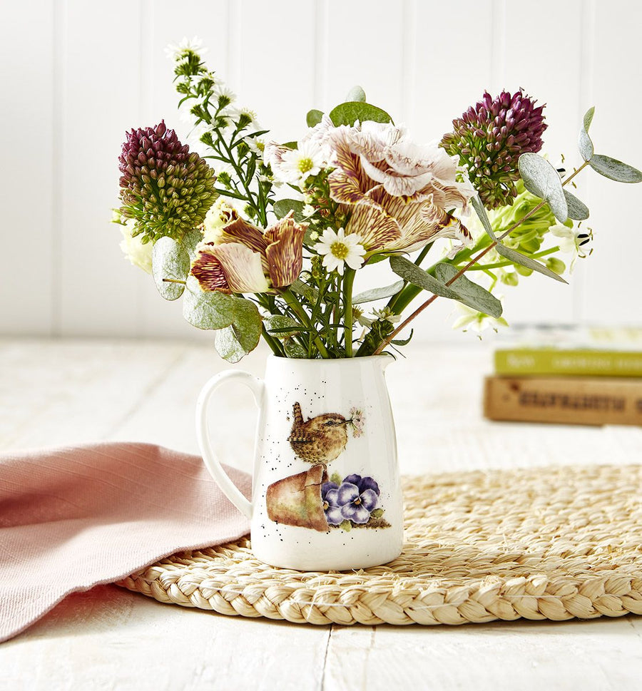 'Pottering About' Wren Posy Jug
