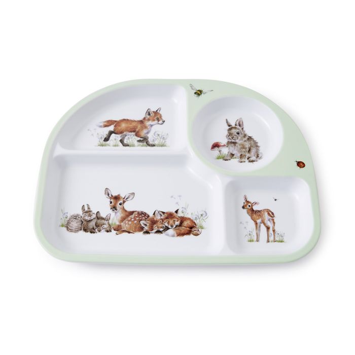 Little Wren 2 piece Divided Plate and Bowl Set