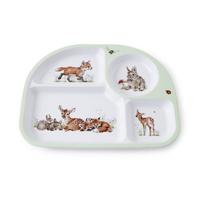 Little Wren 2 piece Divided Plate and Bowl Set