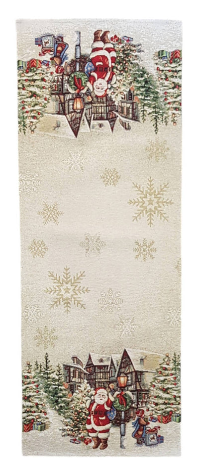 Christmas Runner Lurex Cabin in Gobelin: 45x140 cm