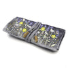 Grey velvet embroidered lavender jewellery roll