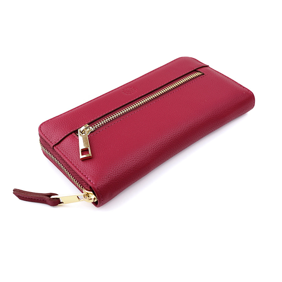 Bella raspberry long purse