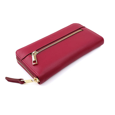 Bella raspberry long purse